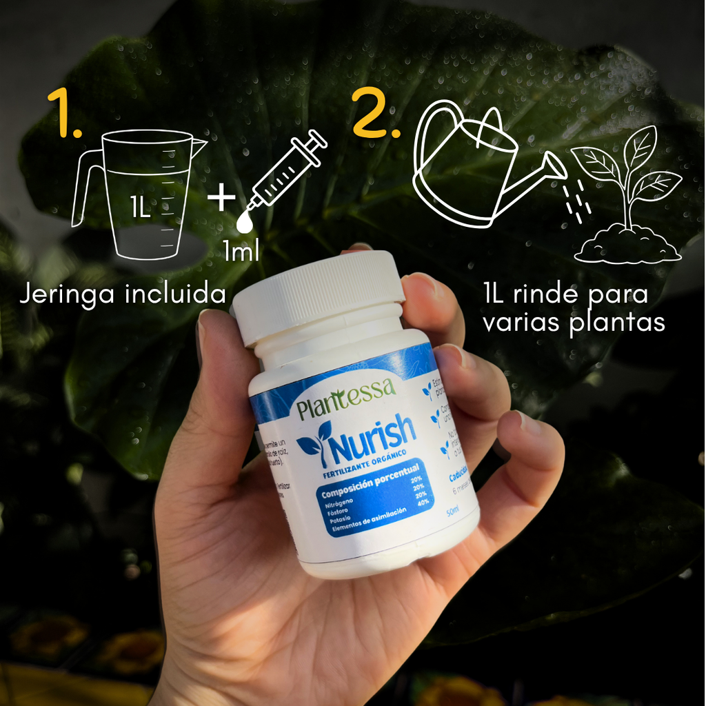 Nurish - Nutrición Inmediata (NPK 20-20-20 + Aminoácidos).
